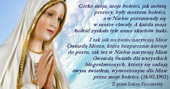 Bolesci Maryi Morza Lask I Chwaly Dla Wszystkich Wola Boza